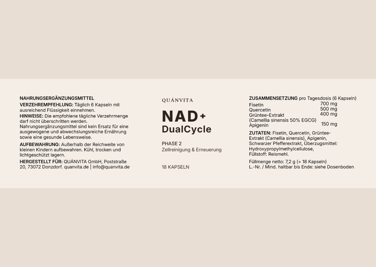 QUÁNVITA NAD⁺ DualCycle